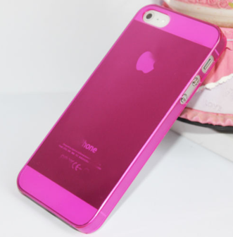 schotel binnenvallen plotseling iPhone 5 5s SE back cover hoesje - transparant roze - eforyou.nl