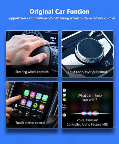 Draadloze Apple Carplay Adapter USB Bluetooth 5.0 - 5 GHz wifi - Android Auto 