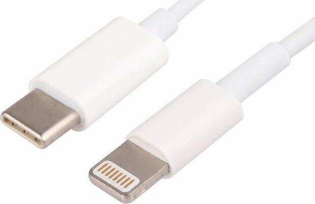 USB-C naar Lightning compatible kabel 2 meter - wit