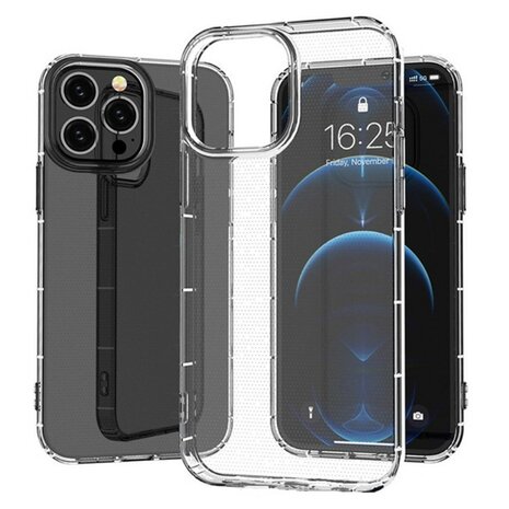 iPhone 15 Pro Bumper Case TPU + Acryl - Transparant