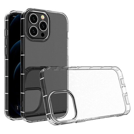 iPhone 15 Pro Bumper Case TPU + Acryl - Transparant