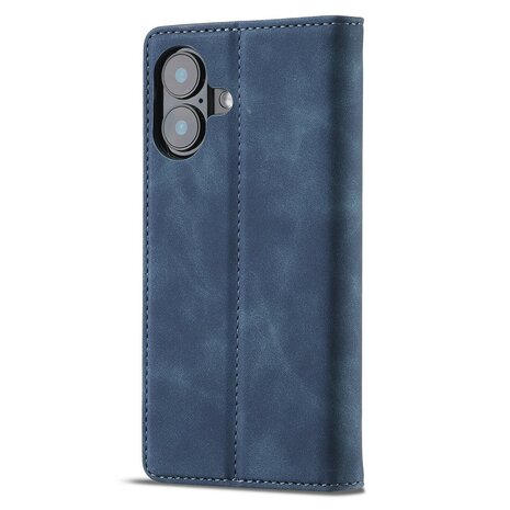 LC.IMEEKE iPhone 16 Portemonnee Hoesje - Blauw