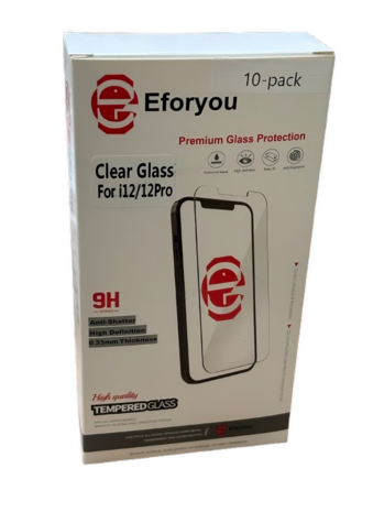 iPhone 12 tempered glass screenprotector transparant