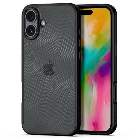 DUX DUCIS Aimo Series Hoesje Voor iPhone 16 - Mat Zwart