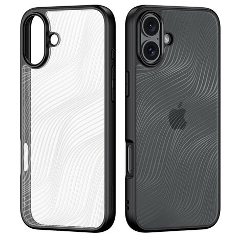 DUX DUCIS Aimo Series Hoesje Voor iPhone 16 - Mat Zwart