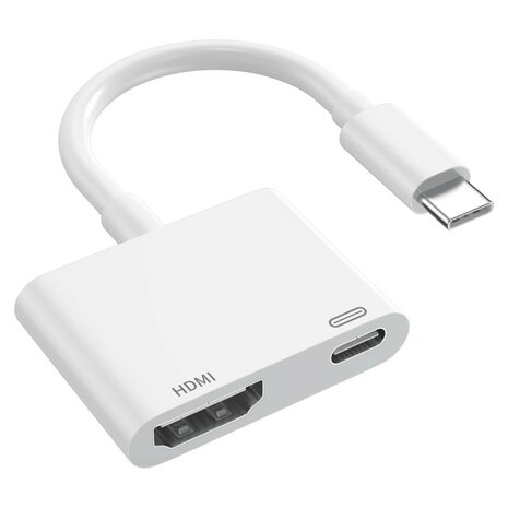 USB-C naar HDMI kabel adapter voor iPhone 15, 16 &amp; iPad, iPad Pro e.d.