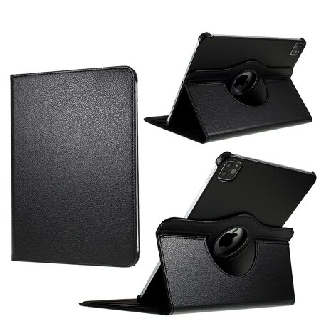 Zwarte 360&deg; Hoes voor iPad Pro 12.9 (2018-2022) &ndash; Stijlvolle en Beschermende Case