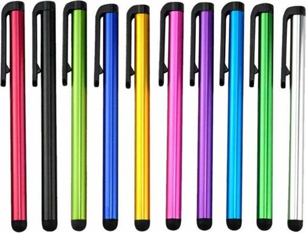 10-Pack Stylus Pennen &ndash; Compatibel met iPhone, iPad, Smartphones &amp; Tablets